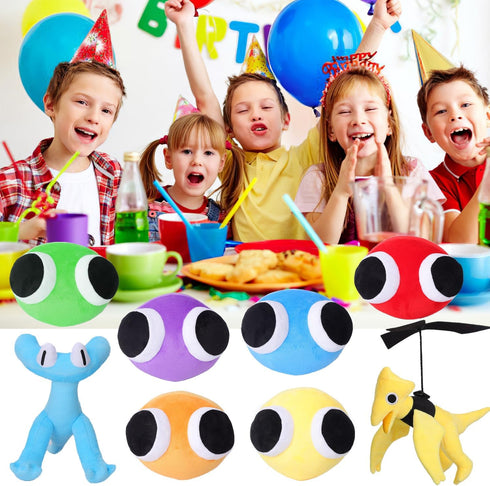 8pcs Rainbow Plush Toys, Stuffed Animal Plush Dolls, Chapter 2 Plushies for Fans Birthday Kid