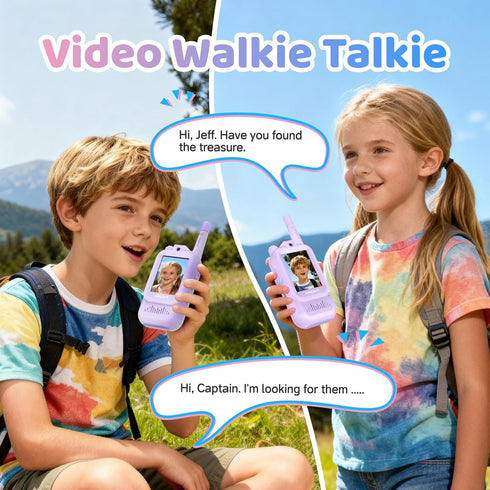 vilicert 3-12, Set, Kids Video Walkie Talkies for Girls Ages Christmas Gifts for Kids & Stocking Stuffers for Girls