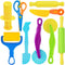 Wxqfumy Dough Tool Set, 9 Pcs Basic Dough Tools Kits for Kids, Dough