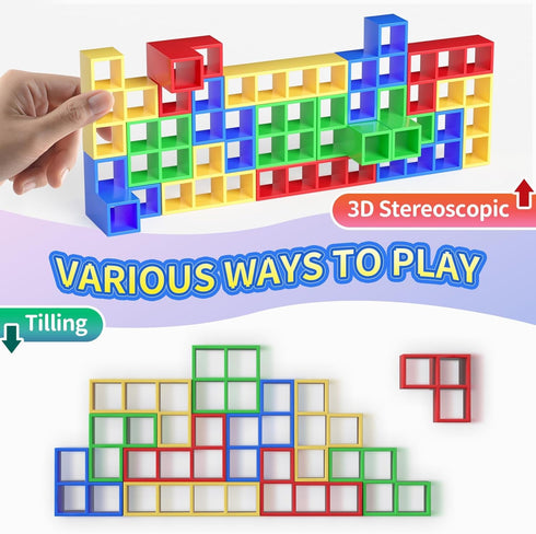 Ziogogco 48 Pcs Game Gifts, Balance Stacking Blocks GamePerfect for Family, Parties, Travel,Boys Girls GiftsNovelty Toy