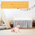 100% 28" 52" 14" Crib Bed Skirt Dust Ruffle Cotton - Natural, Soft, Breathable for Baby's Delicate Skin, Nursery