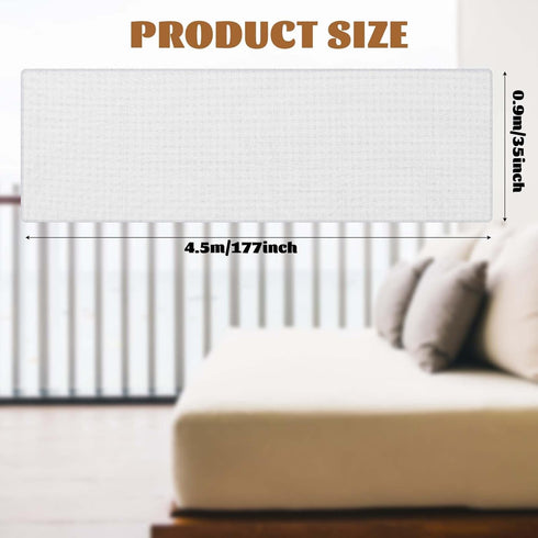 Banister Guard Balcony Netting for Kids Pets 15 x 3 ft Stairway Net Baby Fence Door Net Baby Barrier Safety Stair Rail Mesh Net Stair Net with No Drilling for Apartment Railing Child