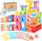 Niyopdg 20Pcs Wooden Number Building Blocks,1-10 Montessori Number Digital Block,Counting Number Blocks Toys
