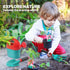 CUTE STONE Kids Gardening Tool Set, Garden Toys with Wheelbarrow, Watering Can, Gloves, Rake, Shovel, Trowel, Apron