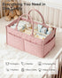Tivellary Baby Diaper Caddy Organizer Spacious Storage Basket for Newborn Essentials, Nursery & Diaper Station