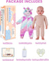 17inch 3+ BABESIDE Baby Dolls, Large Realistic Cute Soft Body Baby Doll Real Life Baby Dolls with Accessories for Year