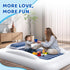 60 Inches Cozy Set Inflatable Toddler Travel Bed - Portable Toddler Bed for Travel with Safety Sides - Kids Air