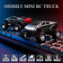 1:64 2.4Ghz OSIMILY MINI RC Car,APP Controlled Scale Alloy Off Road MINI RC Truck | Remote Control Car Speed/Steering