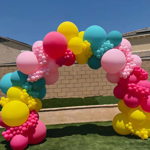KALOR Yellow Balloons, 100 Pcs 5 Inch Mini Matte Latex Balloons for Birthday Decoration, Wedding Party