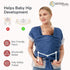 Momcozy 8-35 lbs, Baby Wrap Carrier, Ergonomic Infant Slings for Newborn to Toddler Adjustable Baby Wrap for Adult Fits