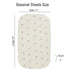 3 Pack, 100% 33" 17" Onacosht Muslin Bassinet Sheets Cotton Baby Fitted Sheet X for Rectangle, Round, Oval, Hourglass