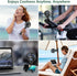snawowo Mini Handheld Personal Portable Fan, Baby Stroller Fan, Car Seat Fan, USB or Battery Powered, with Flexible