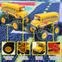 ArtCreativity 5 Inch Pullback School Bus Toy Set - Set of 2 Yellow School Buses with Monster Wheels - Diecast Bus