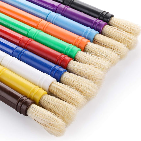 Yarlung Set of 20 Spill-Proof Paint Cups, Kids Painting Tools with Brushes and Lids for Watercolor, Acrylic Crafts