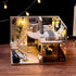 TuKIIE Miniature Dollhouse Kit with Furniture, 1:24 Scale, Dust Proof & Music Movement for Kids Teens Adults
