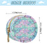 PYBUG Scallops Shape Round Pacifier Storage Case, Polyester & TPU Lined with Hook Buckle, Pacifier Container Box