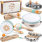Baby Musical Instruments Set - Montessori Wooden Percussion Toys for Toddlers 1-3, Modern Boho Music Toys