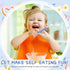 Chumia 9 Pieces Stainless Steel Toddler Forks, Kids Safe Utensils Set for Baby Self Feeding Training, Dishwasher Safe