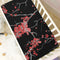 Red Cherry Blossoms Baby Crib Sheets - Japanese Flower Breathable Soft Fitted Sheets for Boys and Girls