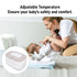 NOENNULL Baby Wipe Warmer Adjustable Temperature Large Capacity Wet Wipes Heater Dispenser with Night Light (Grey)