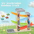 Set, Set 4 3+ Wooden Car Ramp Toy Montessori Ramp Includes Mini Cars and Track Educational Gift for Boys and Girls