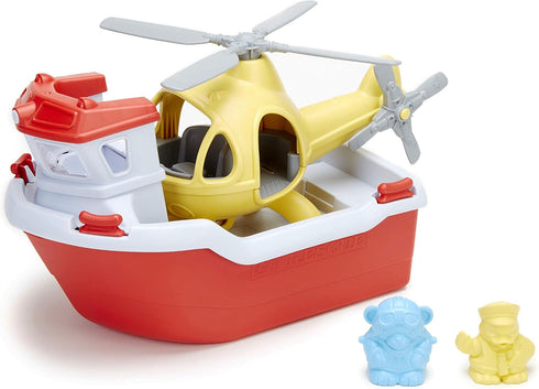 Eco-Friendly Rescue Boat Toy - Made from Recycled Plastic