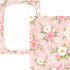 CZXW 52" 28" Pink Flowers Botanical Crib Sheets Fitted x Natural Cotton Soft & Breathable for Baby Crib Mattress