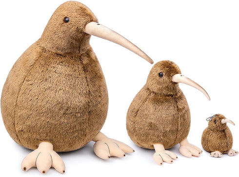 ZHONGXIN MADE Kiwi Bird Plush Toy - Realistic 11inch Brown Stuffed Animal, Cute Kiwi Plushie Gift