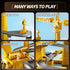 3-5 3 4 5 6 Construction Excavator Toys for Boys Year Old - Engineering Digger Race Tracks with Excavator Crane, Car