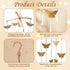 Colingmill 4210 Inch Butterfly Crib Mobile Handmade Brass Ceiling Hanging for Baby Nursery Girls Butterfly Hanging
