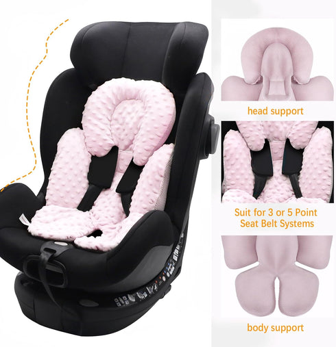 2-in-1 KAKIBLIN Infant Car Seat Insert, Carseat Head Insert & Body Support for Newborn, Reversible Newborn Car Seat