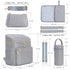 Backpack,Fashion Mommy Backpacks,Travel Minsong Diaper Bag Leather Toddler Baby Diaper Bags with in Bag Organizer