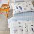 Joyreap 4 Set Piece Cotton Toddler Bedding for Kids Boys n Girls, Ocean Style Starfish Whale Crab Printed, Includes