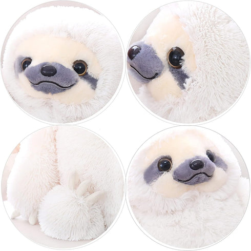 Winsterch Cute Sloth Stuffed Animal Toy, Small Plush Sloth Teddy Bear for Kids Birthday Gift