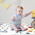 Rocket Baby Month Blanket for Newborn Photo - Space Baby Age Blanket with 2 Frame B35-1