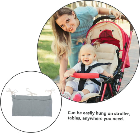 Portable Mesh Stroller Organizer Bag for Toys and Essentials