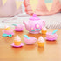 Battat Play Circle Singing Teapot – Toy Food Pretend Play Kitchen Set – 17 Pcs for 3 Years +
