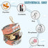YETTASBIN Cute Cat Portable Pacifier Holder Case with Metal Hook Buckle & Zipper for Diaper Bag and Stroller, Versatile