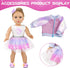 18 Inch Set 18 Inch Set American Doll Makeup Accessories and Clothes Includes Doll Clothes and Shoes Bag Makeup Brush