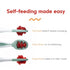 NumNum Baby Spoons Set, Silicone Pre-Spoon GOOtensils for Kids Aged 6+ Months, First Stage Baby Led Weaning, Travel