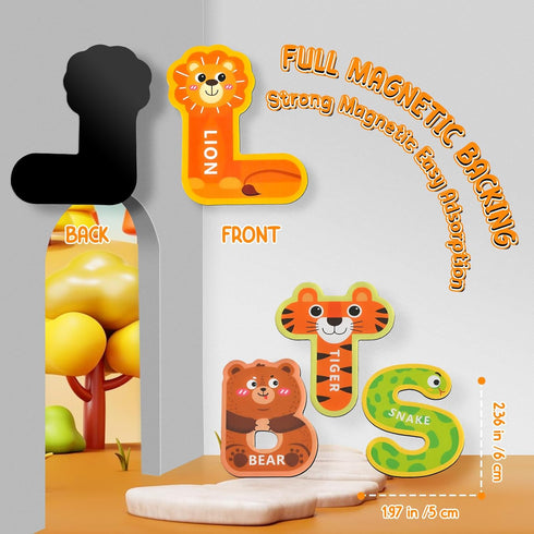 Magnetic Letters Toys for Baby Toddler 1 2 3 Year Old, ABC Refrigerator Magnets 26PCS, Educational Learning Alphabet
