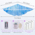 Stuffed Animals Hammock Kids Toy Storage with LED Light Unicorn Castle Plush Toy Organizer Corner Hanging Stuffed Animals Holder For Nursery Kids Girls Room Decor by Unicorn Castle
