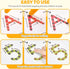 Set GAMENOTE Double Sided Magnetic Letter & Number Board - Alphabet & Numbers Tracing Board for Toddlers, ABC Uppercase