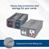 BCW Large Collectible Card Bin for up to 1600 Cards - Gray Plastic Storage Box for Trading Cards, Pokemon, MTG