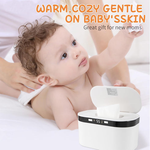 TYJ 5 Baby Wipe Warmer, Wet Wipe Warmer Modes of Temperature Heating Control Dual Heat for Baby's Comfort Large