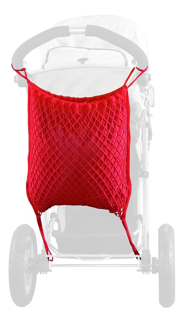 sunnybaby 12176 Storage Net for Jogging Stroller with Privacy Protection, Red