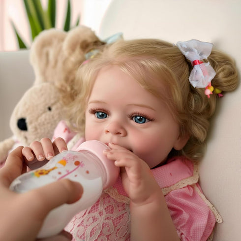 20 Inch Set 3+ CHAREX Realistic Reborn Baby Doll Girl Lifelike Real Life Handmade Newborn Toddler, Soft Cuddly Weighted