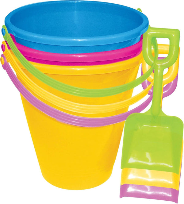 Assorted Color Miniature Pail & Shovel Set, Perfect for Beach Fun, Kids'