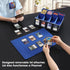FTSFVOE Commander 3000+ 24 Trading Card Storage Box for - Card Deck Box with Removable Cover, Colorful Divider Tabs