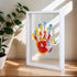 MLDWRONGYAOZ 4 12 Colors&12 Family Handprint Frame Kit for with Paint Pens,Fun DIY Craft Art Print Handprint Keepsake